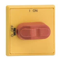 Ручка АВВ OHYS1AH1 желто-красная IP54 для управления через дверь рубильниками OT16..80F 