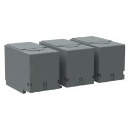 Клеммные крышки ABB OTS250G1S/3 комплект 3 штуки короткие серые для рубильников ОТ160EV...250E 