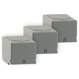 Клеммные крышки ABB OTS800G1S/3 комплект 3 штуки короткие серые для рубильников ОТ630...800E 