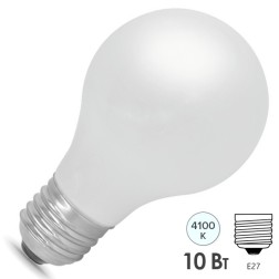 Лампа Gauss LED Filament A60 OPAL dimmable E27 10W 860lm 4100К 1/10/40 