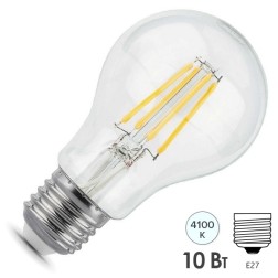 Лампа Gauss LED Filament A60 E27 10W 970lm 4100К step dimmable 1/10/40 