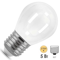 Лампа Gauss LED Filament Шар OPAL E27 5W 420lm 2700K 1/10/50 