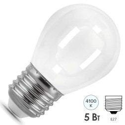 Лампа Gauss LED Filament Шар OPAL E27 5W 450lm 4100K 1/10/50 