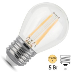 Лампа Gauss LED Filament Шар E27 5W 420lm 2700K 1/10/50 