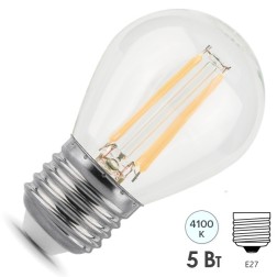 Лампа Gauss LED Filament Шар E27 5W 450lm 4100K 1/10/50 