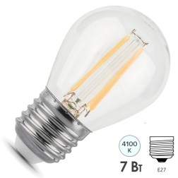 Лампа Gauss LED Filament Шар E27 7W 580lm 4100K 1/10/50 