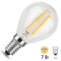 Лампа Gauss LED Filament Шар E14 7W 550lm 2700K step dimmable 1/10/50 