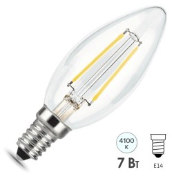 Лампа Gauss LED Filament Свеча E14 7W 580lm 4100К step dimmable 1/10/50 