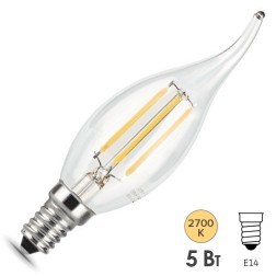 Лампа Gauss LED Filament Свеча на ветру dimmable E14 5W 420lm 2700K 1/10/50 