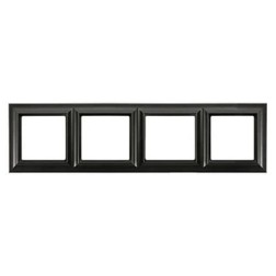 Рамка 4-ая для вертикальной и горизонтальной установки Jung ECO Profi Deco Черный матовый 
