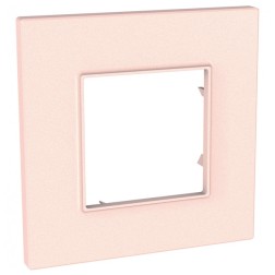 Рамка Unica Quadro 1 пост розовый жемчуг 