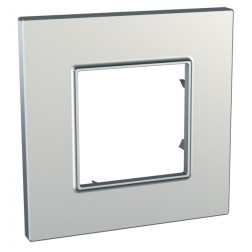 Рамка Unica Quadro 1 пост серебро 