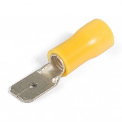 Разъем плоский КВТ РПИ-П 6,0-(6,3) под провод 4,0-6,0мм2 (упак. 100шт) желтый 