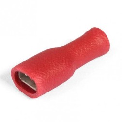 Разъем плоский КВТ РППИ-М 1,5-(2,8) под провод 0,5-1,5мм2 (упак. 100шт) красный  Разъем плоский КВТ РППИ-М 1,5-(2,8) под провод 0,5-1,5мм2 (упак. 100шт) красный