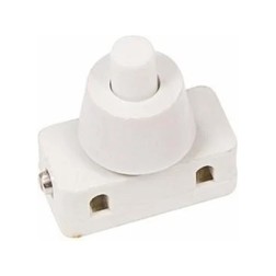 Выключатель-кнопка 250V 2А (2с) ON-OFF  белый (для настольной лампы)  REXANT 