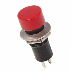 Выключатель-кнопка  250V 1А (2с) (ON)-OFF  без фиксации  красная  REXANT 