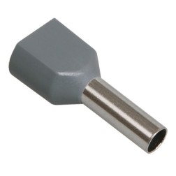 Наконечник штырьевой втулочный изолированный НШвИ(2) 0,75-10 (уп.100шт) КВТ (66970)  Наконечник штырьевой втулочный изолированный НШвИ(2) 0,75-10 (уп.100шт) КВТ (66970)