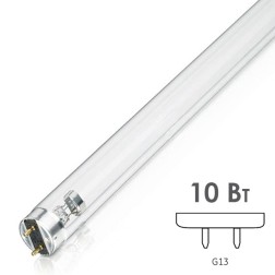 Лампа бактерицидная LightBest LBC 10W T8 G13 L331,5mm специальная безозоновая 