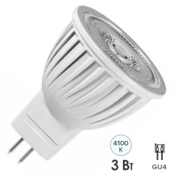 Лампа Gauss LED MR11 GU4 3W 4100K 150-265V 300lm 35x40мм 