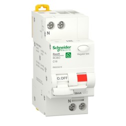 Дифференциальный автомат Schneider Electric RESI9 1П+Н 16А 30мА C тип AC 6кА 2 модуля 