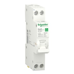 Дифференциальный автомат Schneider Electric RESI9 1П+Н 16А 10мА C тип A 6кА 1 модуль 