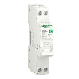 Дифференциальный автомат Schneider Electric RESI9 1П+Н 10А 30мА C тип AC 6кА 1 модуль 