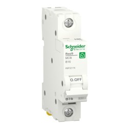 Автоматический выключатель Schneider Electric RESI9 1П 16А В 6кА 230В 1м (автомат) 