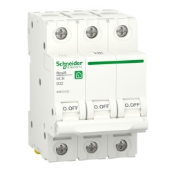 Автоматический выключатель Schneider Electric RESI9 3П 32А В 6кА 230В 3м (автомат) 