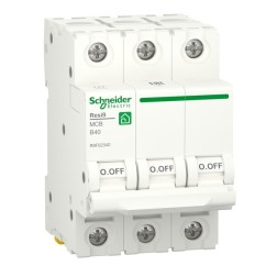 Автоматический выключатель Schneider Electric RESI9 3П 40А В 6кА 230В 3м (автомат) 