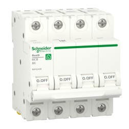 Автоматический выключатель Schneider Electric RESI9 4П 6А В 6кА 230В 4м (автомат) 