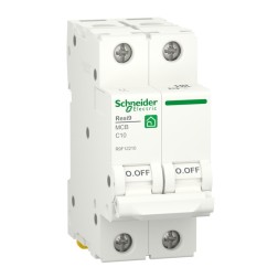 Автоматический выключатель Schneider Electric RESI9 2П 10А С 6кА 230В 2м (автомат) 