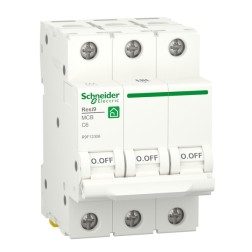 Автоматический выключатель Schneider Electric RESI9 3П 6А С 6кА 230В 3м (автомат) 