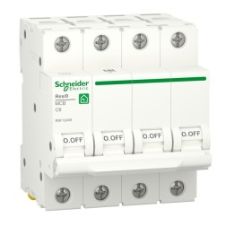 Автоматический выключатель Schneider Electric RESI9 4П 6А С 6кА 230В 4м (автомат) 