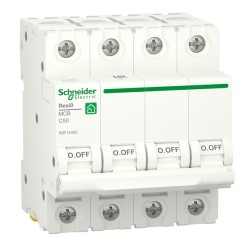Автоматический выключатель Schneider Electric RESI9 4П 50А С 6кА 230В 4м (автомат) 