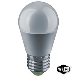 Лампа светодиодная Navigator 82 4423 NLL-G45-7-230-RGBWWW-E27-WIFI 7W 560lm 230V шарик 