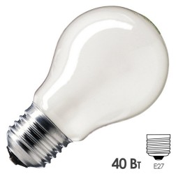 Лампа накаливания Philips Standard A55 FR 40W 230V E27 d55x98mm (ЛОН) 