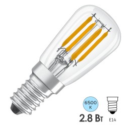 Лампа светодиодная для холодильника Osram PT2625 2,8W/865 230V CL E14 250lm 15000h Filament 