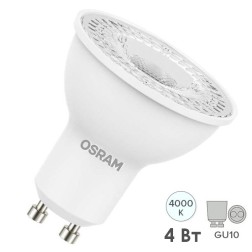 Лампа светодиодная Osram LED ST PAR16 4W (35W) 4000K 36° GU10 230V 265lm 