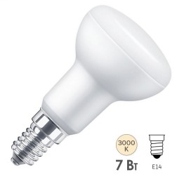 Лампа светодиодная Osram LEDS R50 7W (60W) 830 230V FR E14 600lm 