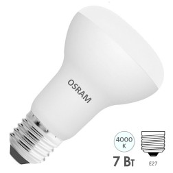 Лампа светодиодная Osram LEDS R63 7W (60W) 840 230V FR E27 600lm 