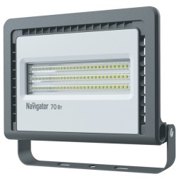 Прожектор светодиодный Navigator 14 148 NFL-01-70-6.5K-LED 70W 6500K 5950Lm IP65 224х193х44mm 