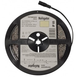 Светодиодная лента Navigator 71 404 NLS-3528B60-4.8-IP65-12V R5 4,8W (бухта 5m) синий 