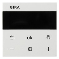 Термостат помещения с Bluetooth (накладка) System 3000 BT System 55 Gira белый глянцевый