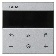 Термостат помещения с Bluetooth (накладка) System 3000 BT System 55 Gira алюминий