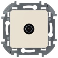 Розетка телевизионная TV проходная 14дБ 5-862 мГц Legrand Inspiria слоновая кость (бежевый)