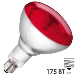 Лампа инфракрасная LightBest ERK R125 175W 220-240V E27 Red 