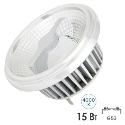 Arlight Лампа AR111-FORT-G53-15W-DIM Day4000 (Reflector, 24 deg, драйвер 350mA) 4000К 950lm 