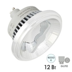 Arlight Лампа AR111-FORT-GU10-12W-DIM Day4000 (Reflector, 24 deg, 230V) (ARL, Металл) 4000K 700lm 