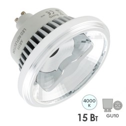 Arlight Лампа AR111-FORT-GU10-15W-DIM Day4000 (Reflector, 24 deg, 230V) (ARL, Металл) 4000K 950lm 