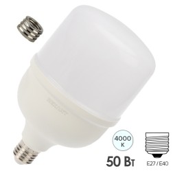 Лампа светодиодная высокомощная 50Вт E27 с переходником на E40 4750Лм 4000 K нейтральный свет REXANT 